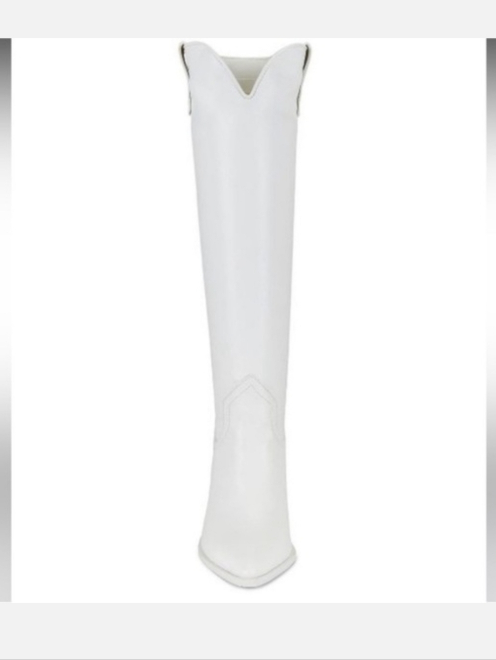 Steve Madden All White Bronco Knee High Boots, Size 9M - Picture 3 of 13